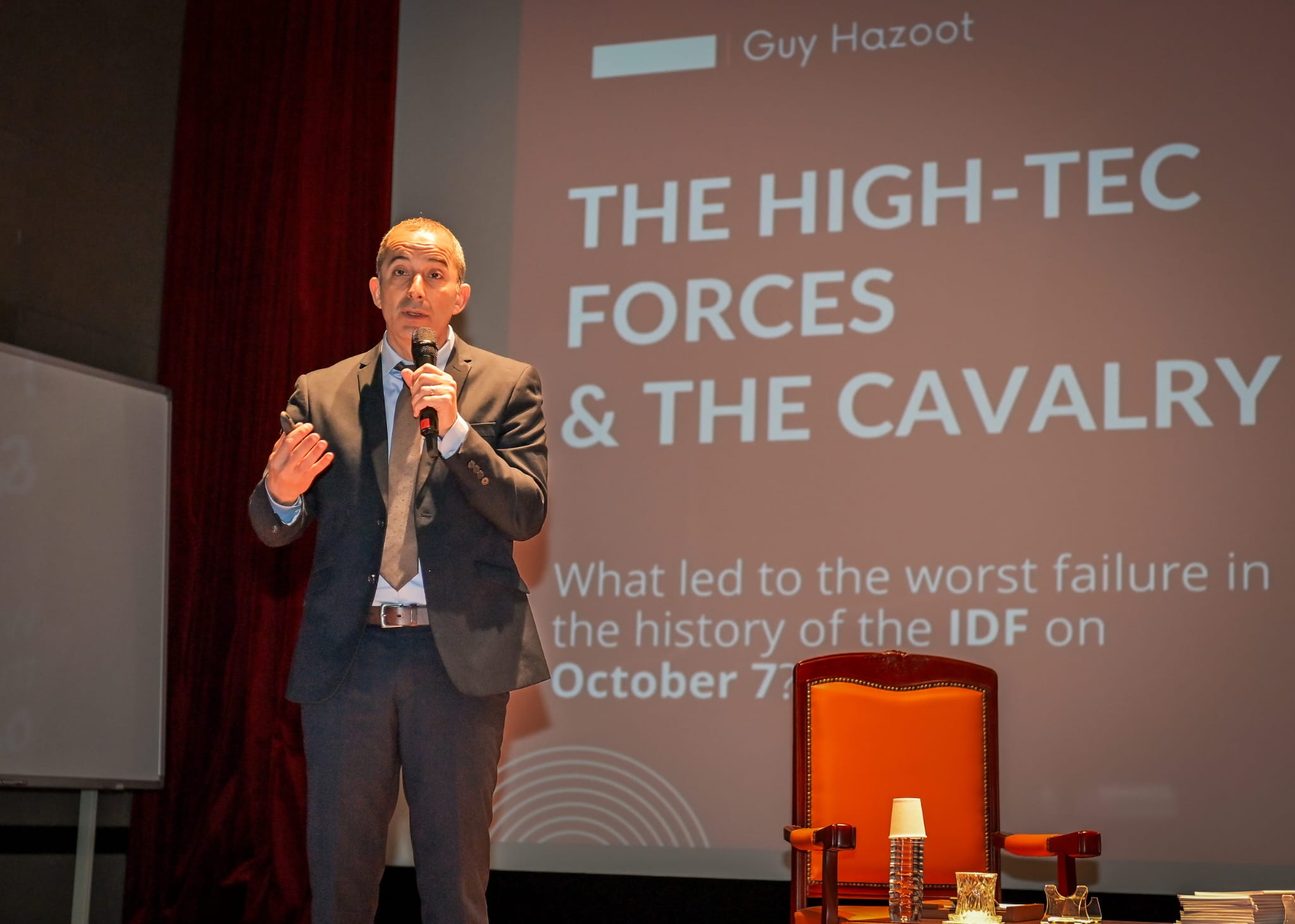 Guy Hazoot on stage